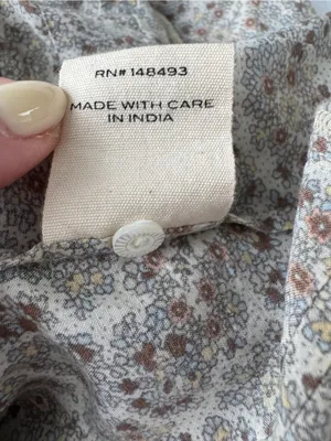 ✨like new✨ Dôen Rosamund Dress in Cream Tilbury Paisley Size XS Puff Sleeve thumbnail 10
