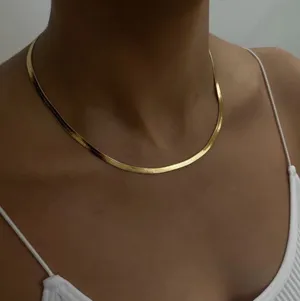 Gold Snake Thick Chain Adjustable Necklace thumbnail 1