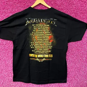 Megadeth the sick the dying and the dead tour shirt size XL thumbnail 3