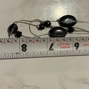White House Black Market 18" Multi-Strand Black Bead Necklace thumbnail 9