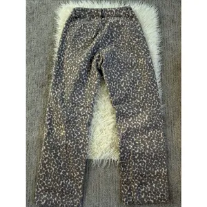 Wild Fable Mid-Rise 90's Relaxed Straight Pants - Wil Brown Leopard thumbnail 7