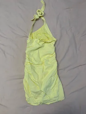 Peppermayo Asymmetrical Halter Neck Yellow Dress thumbnail 2