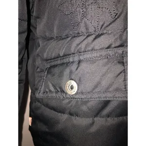 Matix Black Quilted Puffer Jacket Hooded Size M Streetwear Skater Punk Goth Y2K thumbnail 3