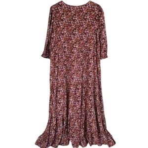 Like New NATURAL LIFE Floral Tiered Maxi Dress Size Medium thumbnail 8