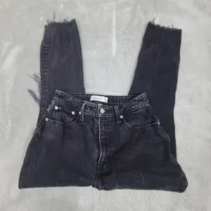 Abercrombie‎ & Fitch Size 26 2R Curve Love High Rise Mom Jean Distressed Black thumbnail 12