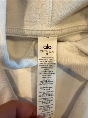 Alo Yoga Women’s Accolade Hooded Sweatshirt – White – Size XS thumbnail 6