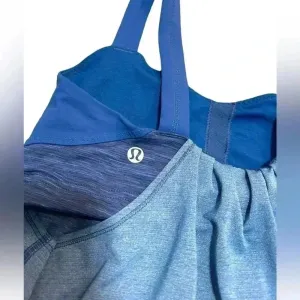 Lululemon Blue Tank Top With Built In Bra thumbnail 5