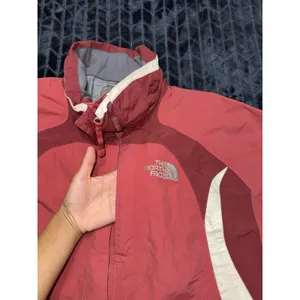 The North Face Women's Jacket Windbreaker Waterproof Lined Pink Hyvent Sz Large thumbnail 6