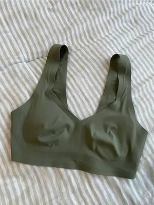 Aerie Smoothez Padded Sweetheart Bralette Size XS Olive Green Sage Second Skin thumbnail 4