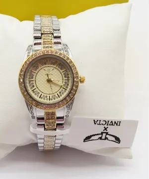Invicta Wildflower Women's 32mm Two Tone Silver Gold Crystal Accented New In box thumbnail 1