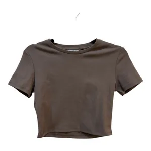 Urban Revivo Brown Cropped Baby Tee Size 8 Cotton thumbnail 9