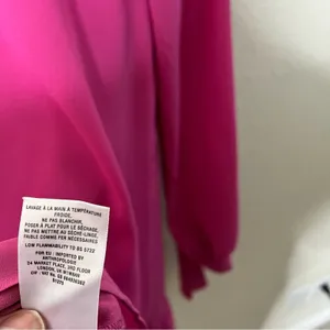 Anthropologie Mare Mare Hot Pink Ling Sleeve Tunic‎ Dress Dropped Waist Size XS thumbnail 6