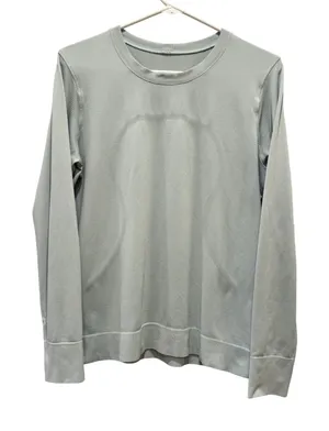 Lululemon Swiftly‎ Tech Long Sleeve 2.0 Women 8 Light Blue Thumbholes Mesh thumbnail 1