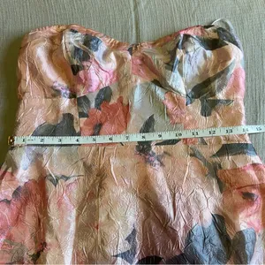Lulus NWOT Blushing Darling Light Pink Floral Strapless High-Low Maxi Dress thumbnail 6