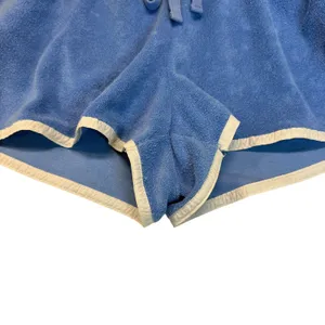 Daily Practice Blue Terry Cloth Dolphin Shorts Elastic Waist Drawstring Size LL‎ thumbnail 4
