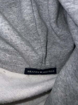 Brandy Melville oversized gray hoodie thumbnail 3