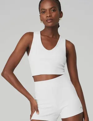 Alo Goddess Ribbed Top thumbnail 1