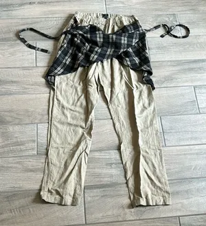 Rozmen pants with skirt wrap Tan Size undefined thumbnail 1