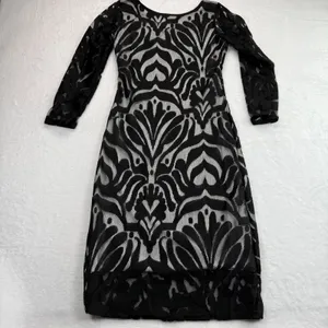 Lace Maxi Dress Long Sleeve‎ Elegant Evening Party Cocktail Dress XS thumbnail 7