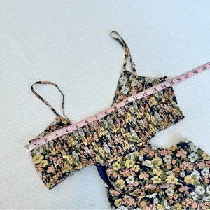 Lulus It's a Perfect Pick Navy Blue Floral Print Cutout Maxi Dress thumbnail 6