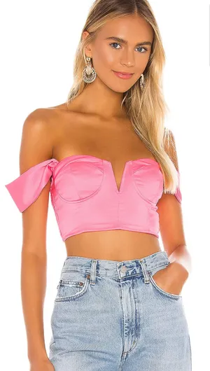 superdown - Coralia Bustier Top in Pink thumbnail 1
