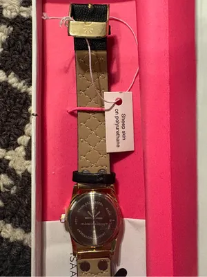 NIB!! Issac Mizrahi Stainless Steel Black and Gold Women’s Wrist Watch thumbnail 7