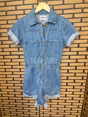 Show Me‎ Your Mumu Cannon Denim Romper Size XS thumbnail 1