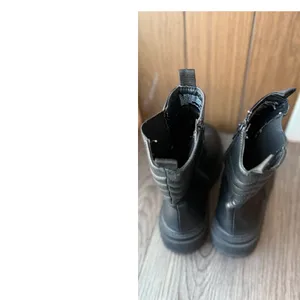 A New Day Black Combat Boots Side Zip Lug Sole Size 7.5‎ thumbnail 2