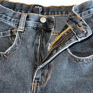 BDG Urban Outfitters Super High Waist Wide Leg Jeans w/ Orange Stitching size 27 thumbnail 6
