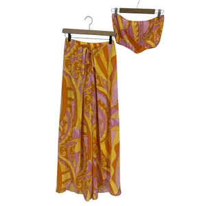 Show Me Your Mumu Caribbean Cocktail Limbo Pants Teeny Tube‎ Top Set S thumbnail 11