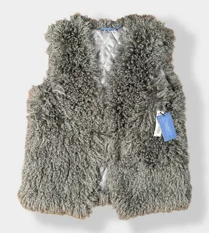 Simply Vera by Vera Wang NWT faux sheep fur vest‎ Size S/M thumbnail 1