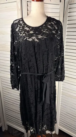 Simply Vera Wang Dress Black Lace XXL thumbnail 1
