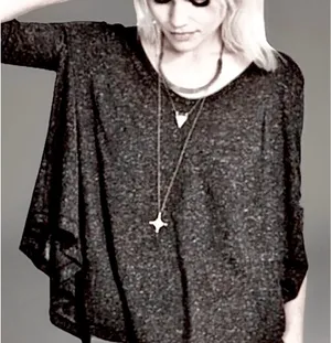 Free People We the Free NWOT Tambourine Scoop Neck Marled Gray Tee Shirt, XS thumbnail 4