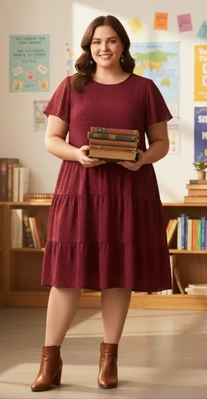 Hapsho Curve Short Sleeve Dress Size 2XL thumbnail 1