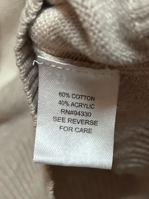 T/o Sweaters Beige and White Striped Sweater thumbnail 5