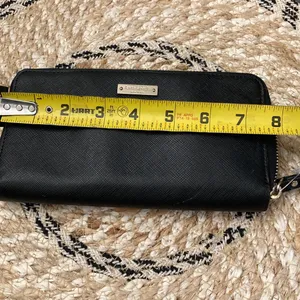 Kate Spade New York Black Leather‎ Zip Around Wristlet Wallet thumbnail 11