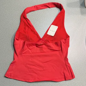 Intimately Free People Still Here Halter Top in Red Size X Small Boho Chic C15‎ thumbnail 5