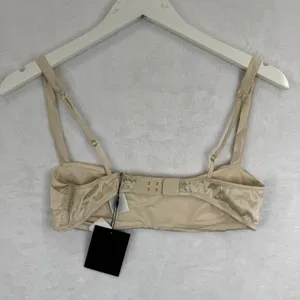 Zara Womens Mulberry Silk Satin Bralette Crop Top Champagne Beige M 1918/809‎ thumbnail 7