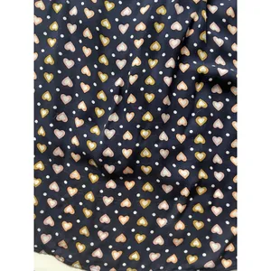 J. Crew Dark Navy Heart Print Blouse Size 4 thumbnail 8