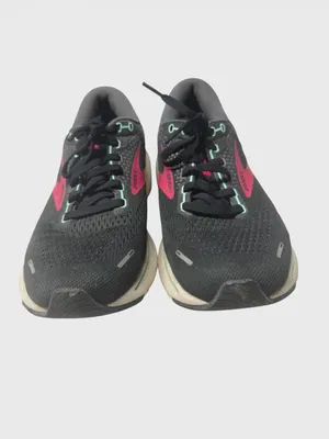 Brooks Women's Black Running Sneakers with Pink and Teal Accents thumbnail 5