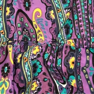 ECI Purple Floral Paisley Maxi Dress Size 12 Sleeveless thumbnail 4
