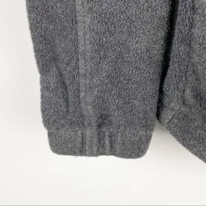 COLUMBIA Charcoal Gray Fleece Full Zipper Jacket Small Casual Outerwear Neutral thumbnail 7