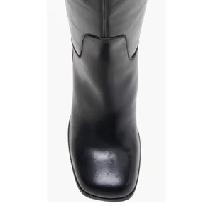 Free People Naomi Tall Leather Boots, Black, Size 6.5 New w/Tag, w/o Box thumbnail 6