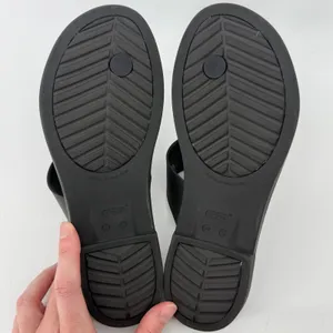 Crocs Tulum Flip Flop Sandal Black Women 9 Slip On Casual Comfy Beach Vacay thumbnail 7