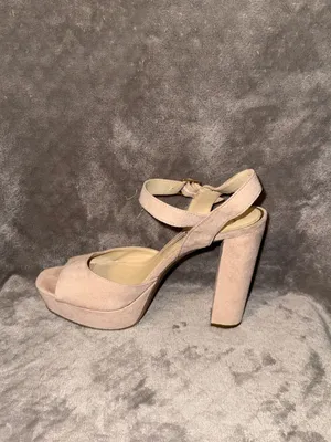 Jessica Simpson Women's Size 9.5M Blush Suede Platform Block Heel Sandals thumbnail 6