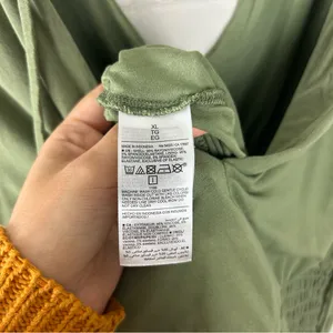 Old Navy Green Casual Stretch Wide Leg Jumpsuit Size XL thumbnail 10