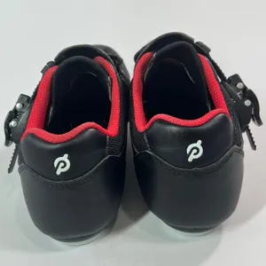 Peloton Cycling Shoes Unisex Size 40 Black Red Hook Loop Ratchet Buckle Cleats thumbnail 7