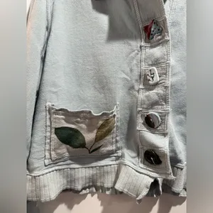 Vintage Phyllis Maxx Green/Blue Button-Up Cardigan Size‎ M thumbnail 4