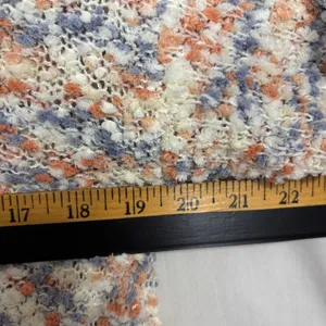Serra Cardigan Sweater Multicolor Popcorn Knit Open‎ Front Pockets Cozy Layer M thumbnail 6