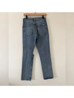 AGOLDE Agiles Lana Mid Rise Distressed Vintage Straight jeans women’s size 25 thumbnail 7